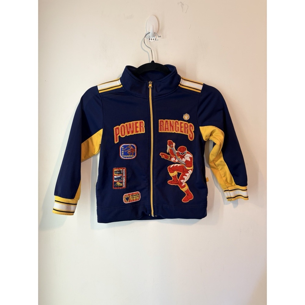 Vintage Y2K Power Rangers Dino Thunder Embroidered Track Jacket‎ Kids Size 4t